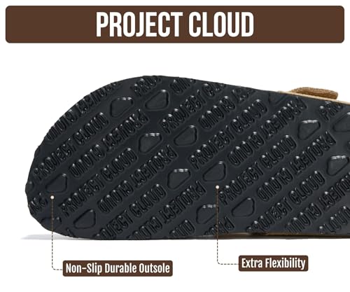 Image of Project Cloud Womens Sandals 100% Genuine Leather Thong Sandals for Women - Memory Foam Insole Women Sandals - Non-Slip Flip Flops for Women - Lightweight Sandals Women Footwear 2026