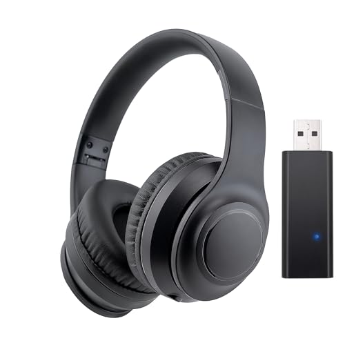 Ayaminolk Auriculares Inalámbricos Bluetooth para TV, con Transmisor USB, Cancelación Activa de Ruido (ANC), 50 Horas de Autonomía y Alto Volumen, Ideales para Adultos y Personas Mayores
