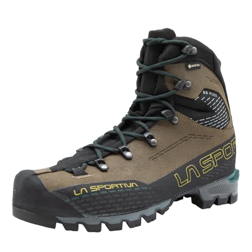 La Sportiva Mens Trango Alpine GTX Waterproof Mountaineering Boots, Mocha/Jungle, 9