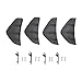 Produktbild KIMISS Heckspoiler, ABS 4tlg. Heckstoßstange Lip Spoiler Shark Fin Style Black Universal Parts