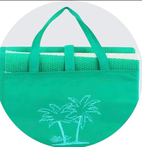 Esteira de Praia Dobrável com Alça - Bolsa Impermeável Portátil para Piscina e Praia, Prática e Comp