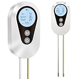 MonoSora 4-in-1 Bodentest-Kit für Garten, Rasen, Bauernhof, pH-Feuchtigkeitstemperatur,...