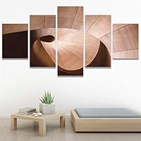 SIGNWIN 5 Panel Canvas Wall Art Solid Structures for Home Decorations Ready to Hang - 60