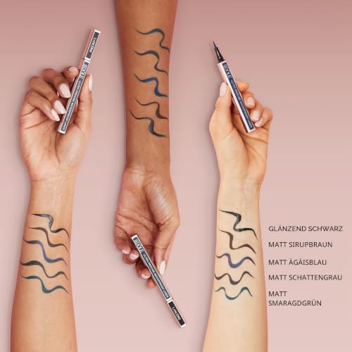 Lancôme Lash Idôle Liner 01 Glossy Black Waterproof, flüssiger Eyeliner mit ultradünner Spitze für einen präzisen Lidstrich… – Ansicht 4