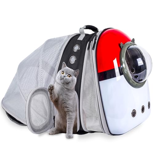Dual Expandable Cat Backpack Front & Back Extension Pet Backpack ...