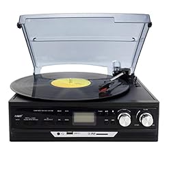 Tourne-Disque stéréo à 3 Vitesses avec Haut-parleurs intégrés, entrée auxiliaire, Conversion de Vinyle en MP3/encodage… - Les Beatles, Paul McCartney, John Lennon, RIngo Starr, George Harrison