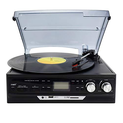 Tourne-Disque stéréo à 3 Vitesses avec Haut-parleurs intégrés, entrée auxiliaire, Conversion de Vinyle en MP3/encodage… - Les Beatles, Paul McCartney, John Lennon, RIngo Starr, George Harrison Tourne-Disque stéréo à 3 Vitesses avec Haut-parleurs intégrés, entrée auxiliaire, Conversion de Vinyle en MP3/encodage…