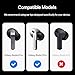 Premium Multi-Flange Eartips for Galaxy Buds3 Pro/Galaxy Buds4 Pro (Black, Medium) – Always Fits, Never Slips