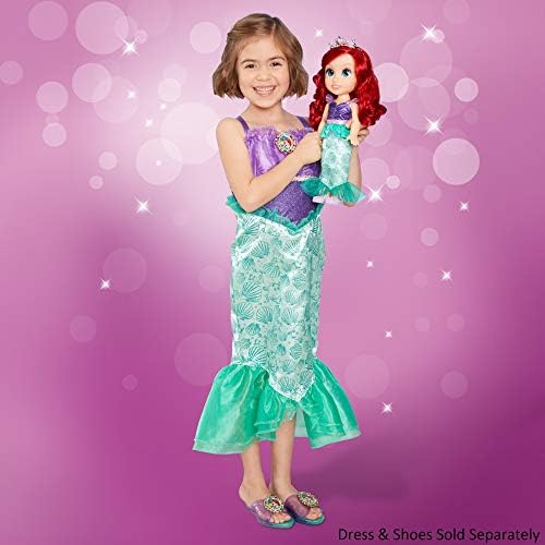 Disney Princess Ariel Doll, 14 / 35cm Tall Doll with Royal Reflection Eyes Includes Removable Dress, Shoes and Tiara, Perfect for Girls Ages 3+