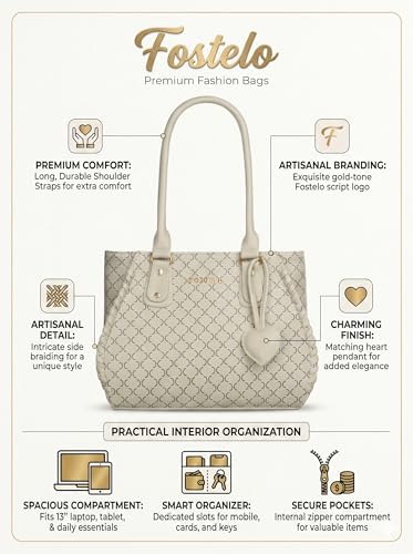 Image of Fostelo Women's Buenos Satchel Tote Handbag for Women | Ladies Purse | Stylish Shoulder Bag | Gift For Women