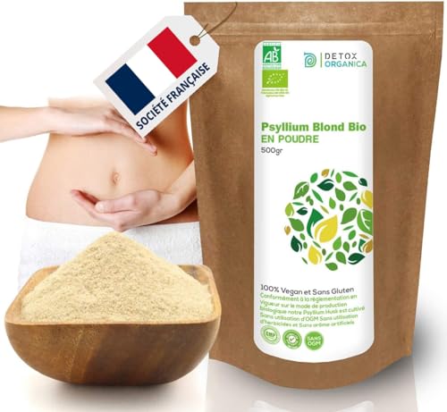 Detox Organica Psyllium Blond Bio Poudre 500 g