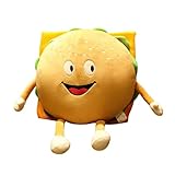 XIYUAN 12' Hamburger Plush Toy - Funny Hamburger Stuffed Toy - Cute Food Plush Pillow - Room Decoration Cushion for Children Boy and Girl for Holiday Birthday