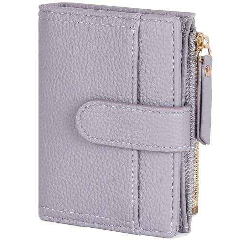 Image of RRANCharltu Purses for Women Small Women Wallets Soft Leather Ladies Purse Card Holder with Zipper Coin Pocket and Multiple Card Slots, Light Purple