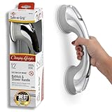 Safe-er-Grip Safe-er-Grip Changing Lifestyles Suction Cup Grab Bars for Bathtubs & Showers; Safety Bathroom Assist Handle, Chrome, 12 inches