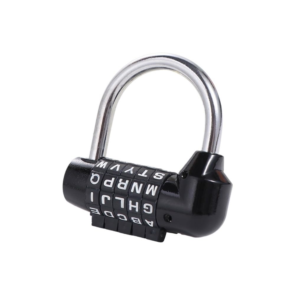 Suitcase Locks, Combination Padlock Changeable Code Password Alloy Digital Travel Lock Gym Multicolor(Black)