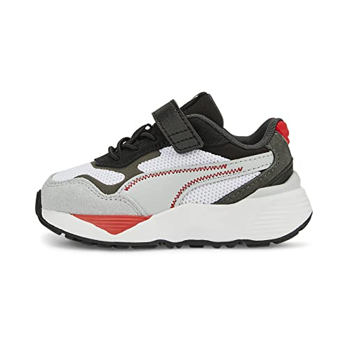 PUMA Kids Boys Rs Metric Ac Lace Up Sneakers Shoes Casual - Black, Grey, White - Size 2.5 M