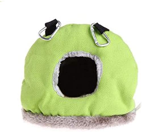 Nid Oiseau Cage Oiseau Perroquet Hamac Animal de Compagnie Suspendu balançoire lit Grotte Oiseaux Cage Maison décor Oiseaux Fournitures Perroquet Peluche nid Hiver Chaud hamac 916(Size:S)