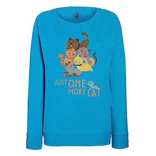 Sweat Just One More Cat Cadeau Idéal pour Femme Amoureuse des Chats