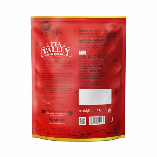 Image of Tea Valley Royal 1kg | CTC Tea | Premium Blend of Assam and Dooars Tea | Unique Blend Crafted for Chai Lovers| Strong, Malty, Aromatic and Rich Taste