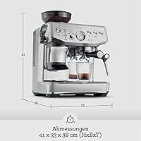 Sage - The Barista Express Impress - Kaffeemaschine mit manuellem Milchaufschumer & integriertem Mahlwerk - Intelligente Dosierung, 25 Mahlgradeinstellungen - Gebrsteter Edelstahl – Ansicht 8