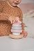 Elefantasie Holz Stapelturm rosa personalisierbar mit Name und Geburtsdaten Baby Geschenk mit Gravur Geschenk zur Geburt oder Taufe