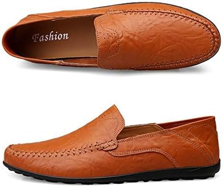 Men's Loafers Genuine Leather Flat Breathable Casual Shoes Handmade Slip On Driving Shoes Fashion Business Shoes - Image 5