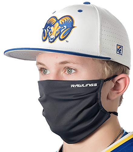 Rawlings Máscara facial de desempenho esportivo, preta (adulto/grande)