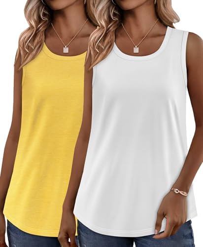 Womens Tank Tops Summer Sleeveless Casual Shirts Loose Fit Tunic Beach Vacation Outfits Womens Tank Tops Summer Sleeveless Casual Shirts Loose Fit Tunic Beach Vacation Outfits