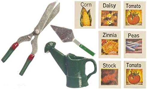 Classics Dollhouse Miniature Garden Set with Seed Packets #IM69020