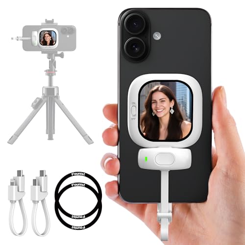 Vlogmate Mini Phone用自撮りモニター,自撮りスクリーン 超薄型 iPhone背面カメラモニター スマホ Vlog用モニター画面 高精細外部ディスプレイ Vlog記録/ビデオ録画/ライブ配信/TikTok撮影に最適