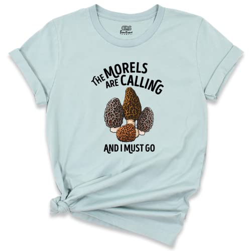 Morels Mushroom Shirt, Vintage Botanical T-Shirt, Funny Cottagecore Graphic Tee, Goblincore Morchella Outfit, Saying Mycology Aesthetic Shirt, Gardening Mushroom Hunting Lovers Gift #TOP2