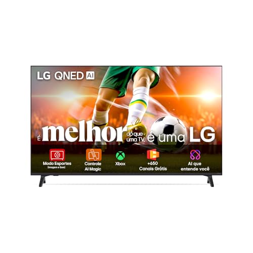 Smart TV 4K 50' LG QNED 50QNED70 Processador α7 AI Ger8 4K Super Upscaling Google Cast Alexa Integrado Controle AI Smart Magic WebOS 25