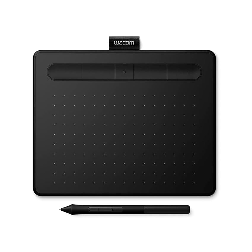 Immagine del prodotto Wacom Intuos Medium Tavoletta Grafica Bluetooth - Tavoletta Portatile per Dipingere, Disegnare ed Editare Foto con penna sensibile alla pressione nero - Adatta per l’Home Office e l’E-Learning