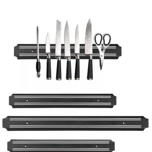 Premium Magnetic Knife Holder Wall Mounted Utensil Hanging Holder Magnetic Knife Strip Stylish and Durable Kitchen Organizer Tool 20cm, 33cm, 55cm (20CM)
