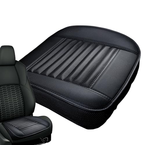 Almohadilla para asientos de coche en piel sintética con prácticos bolsillos frontales