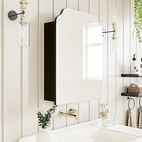 AGDULL Victorian-Style Bathroom Medicine Cabinet Cover