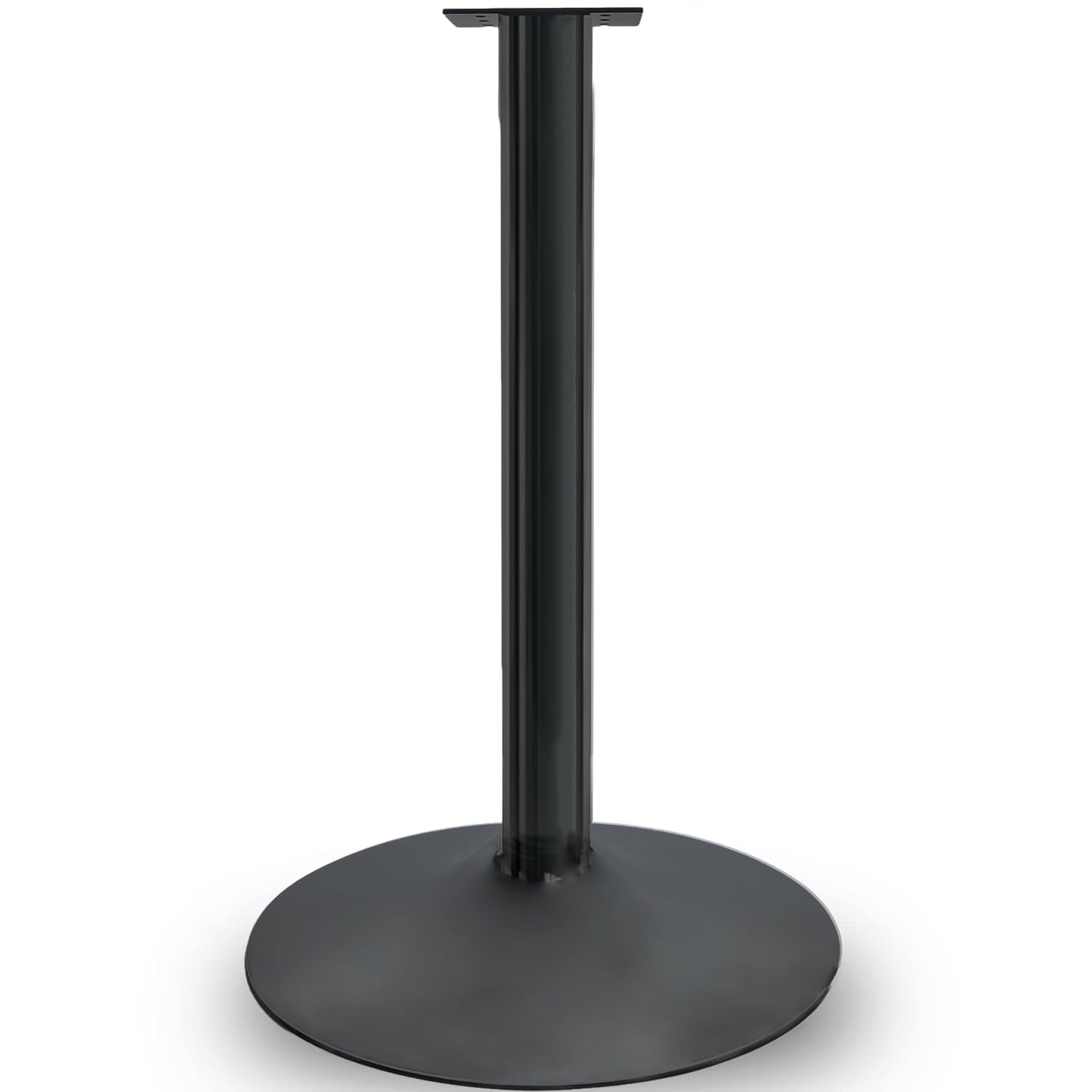 Single Metal Stand with Square Flange and Round Base for Candy Gumball Capsule Vending Machines