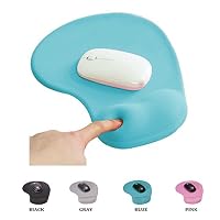 Tappetino Mouse Ergonomico Con Supporto Per Polso - Simpatico Design, Base Antiscivolo, 25,1x23,1x2,5 Cm