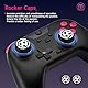 EasySMX X05 Controller PC mit 7 Farbe RGB Licht, Controller wireless mit Hall Joysticks & Hall Triggers, Bluetooth Controller für PC/Switch/Steam/Handy-Schwarz