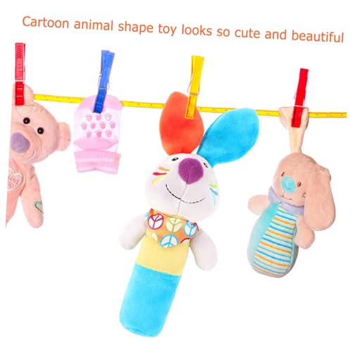 Hochet interactif lapin bébé peluche stimulation sensorielle nourrisson - 3