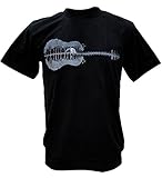 Tshirtmystyle Men's Two Side Urban Guitar Town Graphic T-Shirt