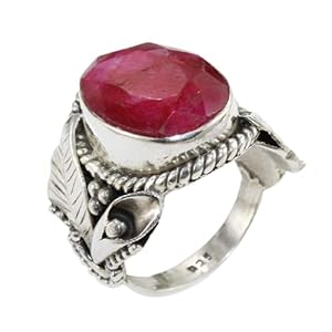 Girivar Creations Green Copper Turquoise Gemstone Ring 925 Solid Sterling Silver Ring Gemstone Silver Ring Handmade Jewelry Wide Band Ring Bohemian Ring