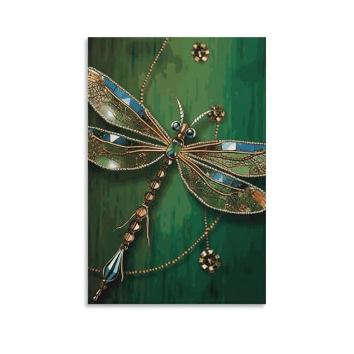 Peinture sur toile libellule crée une ambiance zen dans votre chambre