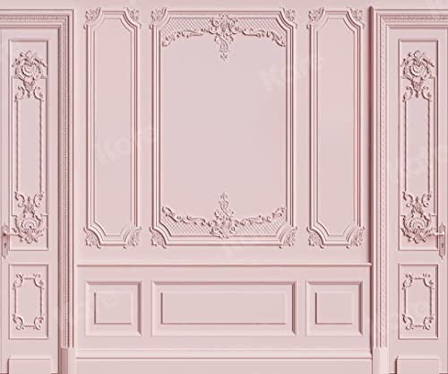 Kate 10×8ft Light Pink Empty Room Photo Backdrop Classic Interior Wedding Photography Background Photo Studio Props for Photographers