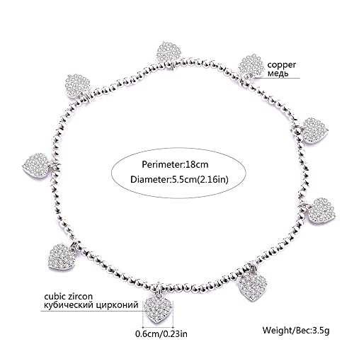 Fini les fermoirs difficiles grâce au bracelet élastique coeur - 5