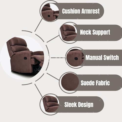 Image of Automatic Recliner Sofa 1 Seater - Luxurious Design, Plush Support, Durable Build, and 5-Year Warranty for Ultimate Comfort