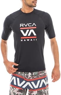 [ルーカ] 2023 メンズ 【HAWAII】 HAWAII STACKED SS RASHGUARD ラッシュガード【2023年夏モデル】 BLK L