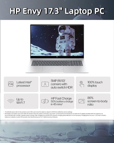 HP Envy 17-Inch Touchscreen Laptop - Intel Ultra 7-155H - Arc Graphics ...