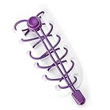 WOOYALIN Elastic Shoe Laces Heavy Duty No Tie Shoelaces for Kids and Adult with Strong Lock and Speed Shoestrings (Set of 1 Pair) Purple
