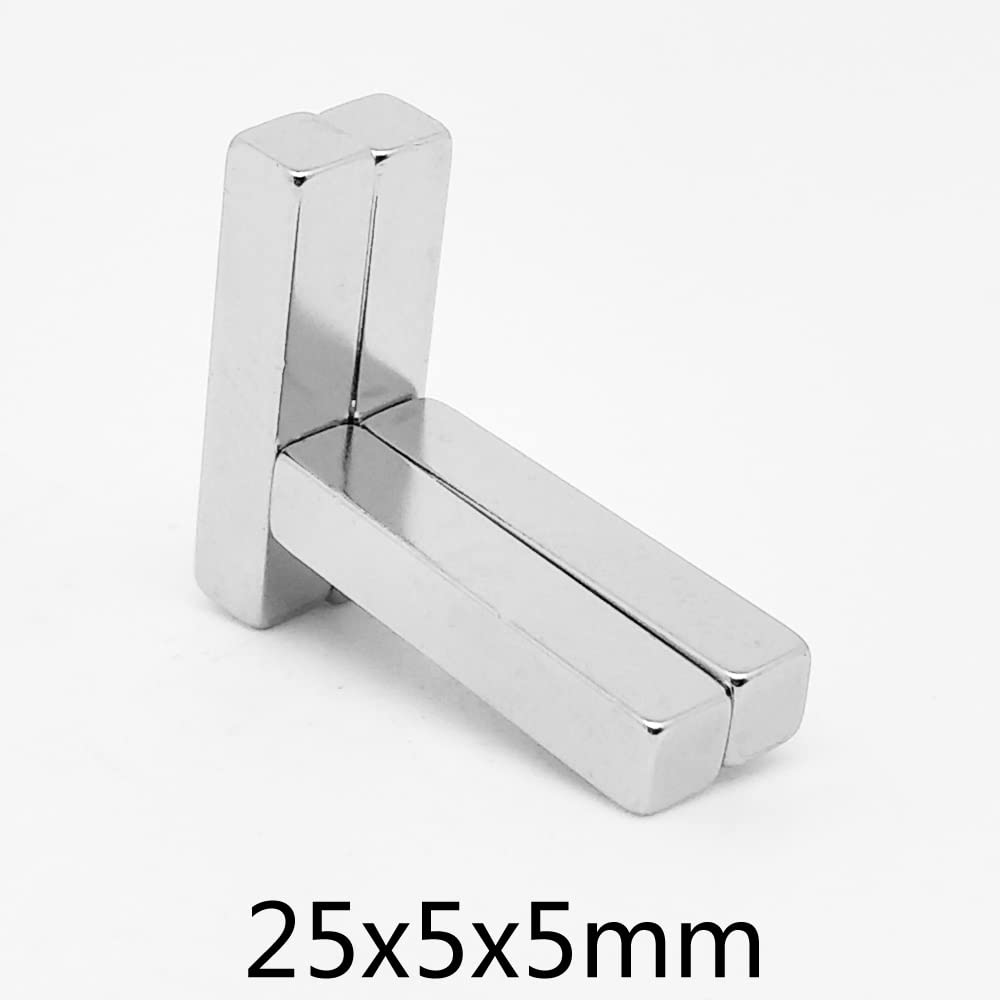 2~100pcs 25x5x5mm Block Rectangular Permanent 25x5x5 Rare Earth Neodymium 25 * 5 * 5 Magnets(30PCS)